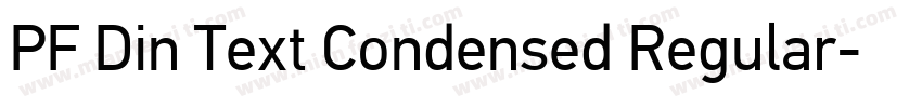 PF Din Text Condensed Regular字体转换